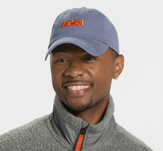 All Gender Casual Hat Blue Grey / Vermilion Orange