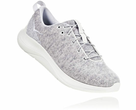 Women's Hupana Flow Wool Lunar Rock / Blanc De Blanc
